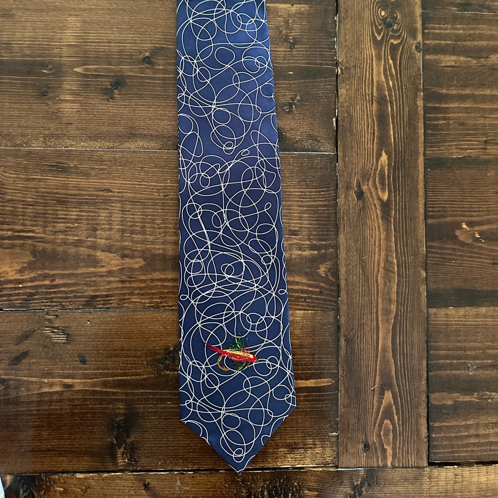 Josh Bach Pure Silk Fly Fishing Neck Tie